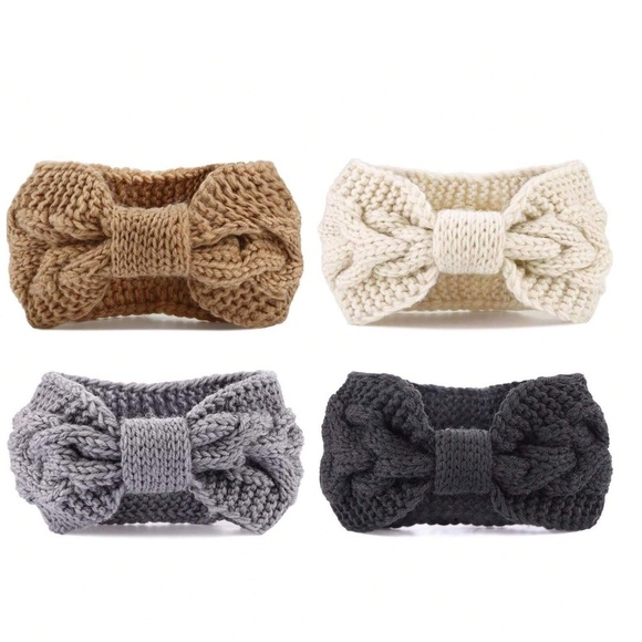 Cozy Chunky Knit Bow Headband